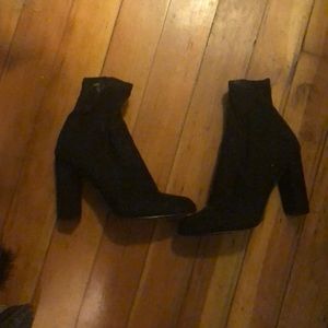 Black booties, size 8.5